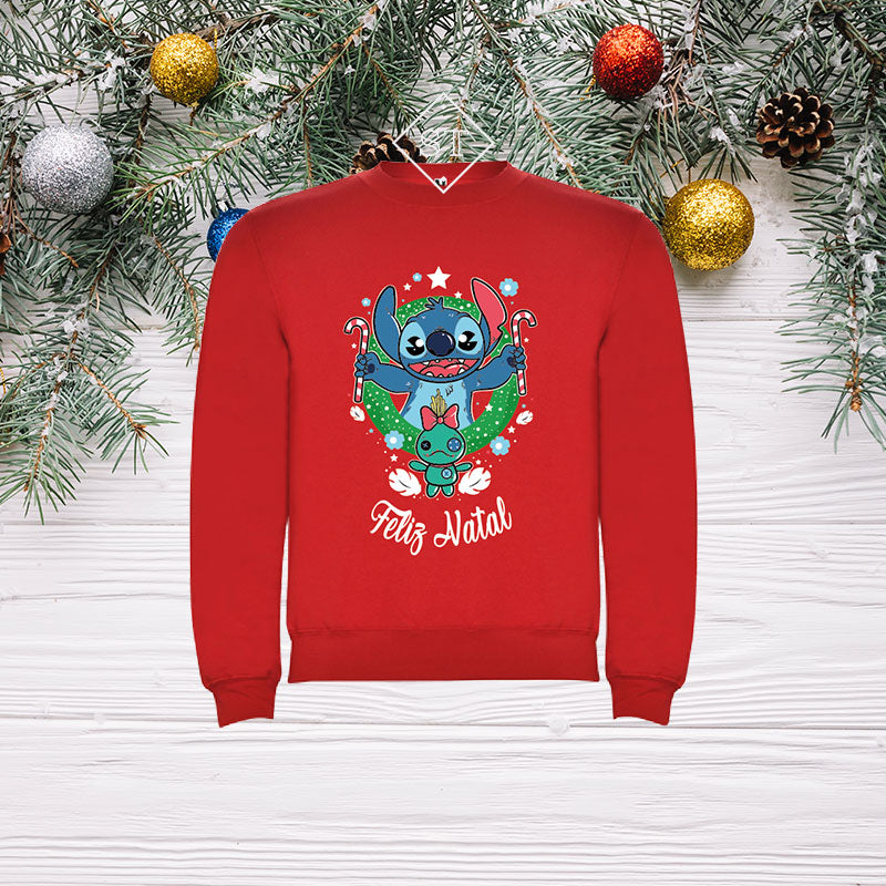 Sudadera navideña de Stitch para niños